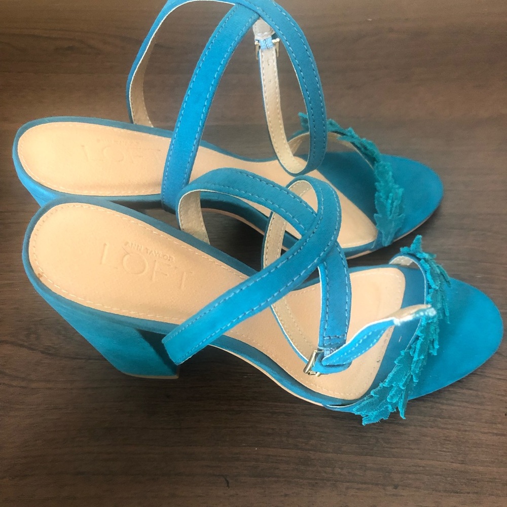 Turquoise Heels Size 8